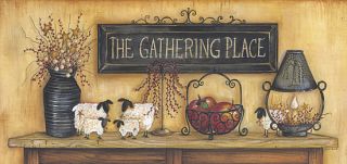 The Gathering Place Mary Ann June 16x34 inch Framed or Unframed