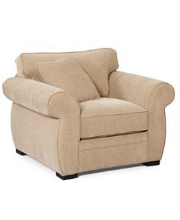 Devon Fabric Arm Chair, 47W x 38D x 29H