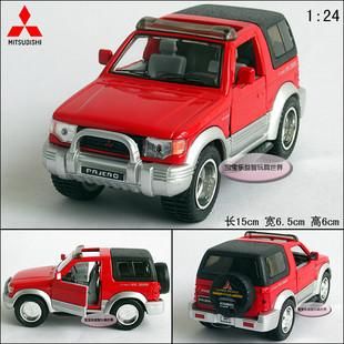 New MITSUBISHI1 24 Pajero Alloy Diecast Model Car Red B228