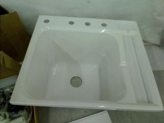 MASCO Bath 104080 All in One ABS Utility Sink 14 5 Gallon White