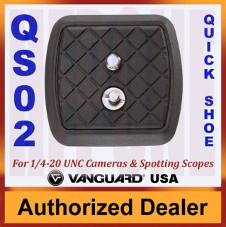 QS 02 Quick Release Plate for Vanguard and K Mart Tripods