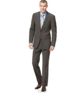 Tommy Hilfiger Suit Separates, Tan Sharkskin Slim Fit   Mens Suits