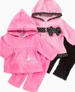 Penelope Mack Baby Set, Baby Girls Polar Fleece Hooded Jacket and
