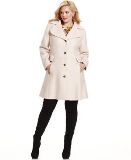 Jessica Simpson Plus Size Coat, Boucle Flared Walker
