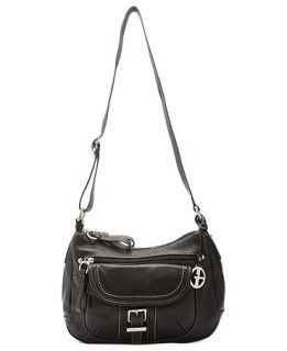 Giani Bernini Handbag, Pebble Leather Double Entry Hobo   Handbags