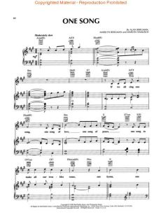Marvin Hamlisch Piano Vocal Guitar P V G Sheet Music Song Book