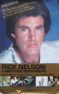 Rick Nelson A Brother Remembers 25x40 Poster Matthew Gunnar