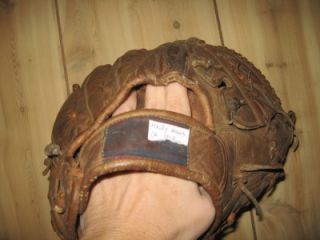 Vintage Spaulding Signed Maury Wills Leather Baseball Glove 12 337