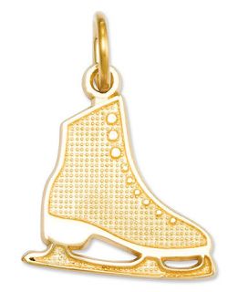 14k Gold Charm, Figure Skate Charm   Bracelets   Jewelry & Watches