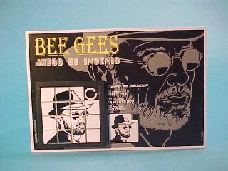 Bee Gees Barry Robin Maurice Gibb Slide Sliding Puzzles Skill Games