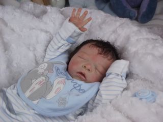 Babies Reborn Baby Boy Doll Maurice Evelina Wosnjuk Tummy Plate