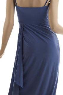 BCBG Max Azria Blue Asymmetrical Formal Gown Size S