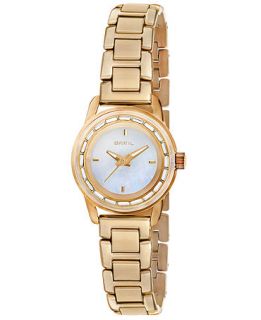 Breil Watch, Womens Gold Ion Plated Stainess Steel Bracelet 28mm