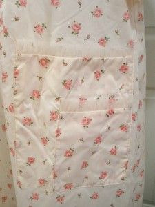 Vintage Weinberg Pink Rose Nylon House Dress Robe Size XL Bust 50 NOS