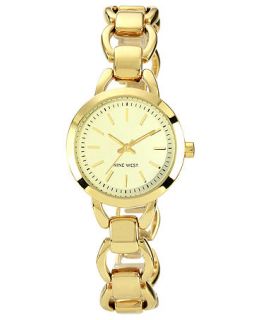 Nine West Watch, Womens Gold Tone Open Link Bracelet 29mm NW 1348CHGB