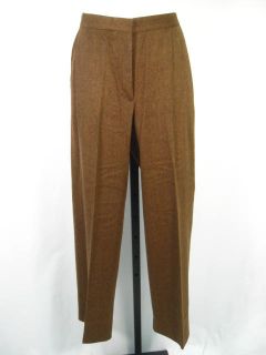Max Mara Brown Wool Blend Dress Pants Slacks