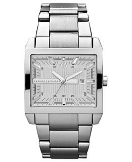 Armani Exchange Watch, Mens Stainless Steel Bracelet 43mm AX2201