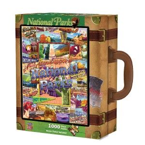 Masterpieces Kate Ward Thacker National Parks Suitcase Box Jigsaw