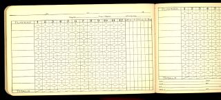 1910s Draper Maynard Baseball Scorebook D M Score Book
