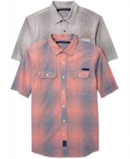 Sean John Shirt, Ombre Check Short Sleeve Shirt