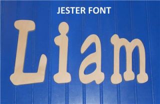 Wooden Wall Letters Unfinished 12 Wall Decor Childrens Baby Names