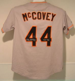Willie McCovey Signed Jersey San Francsico Giants w HOF
