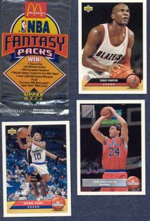 1993 McDonalds Premium NBA Fantasy Packs