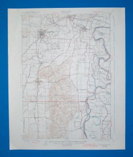 RARE Vintage Mcminnville Oregon 1940 Topo Map