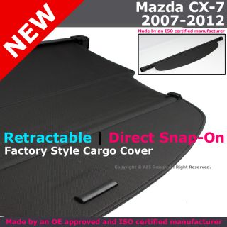 Mazda CX7 07 12 Retractable Cargo Cover Trunk Shade Black Direct