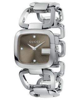Gucci Watch, Womens Swiss Bamboo and Stainless Steel Bangle Bracelet