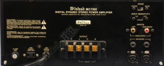 McIntosh MC7200 Digital Dynamic Stereo Power Amp Box