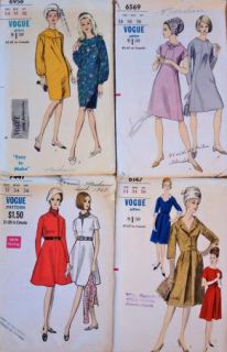23 All Vintage Vogue Sewing Patterns 1950s 60s 70s Dresses Coats