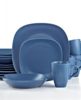 Gibson Dinnerware, Soho Lounge Blue 16 Piece Set   Casual Dinnerware