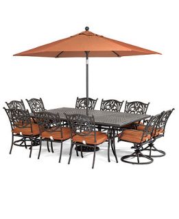 Chateau Outdoor Patio Furniture, 11 Piece Set (84 x 60 Dining Table