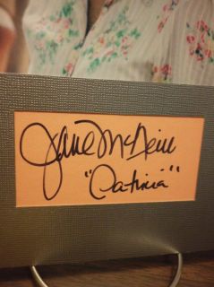 Jane McNeill Autograph The Walking Dead Display Signed Signature COA