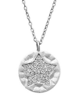 Studio Silver Sterling Silver Necklace, Crystal Star Imprint Pendant