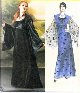 McCall Costume Pattern 4089 Witch Gothic Gown Very Loose Drawstring