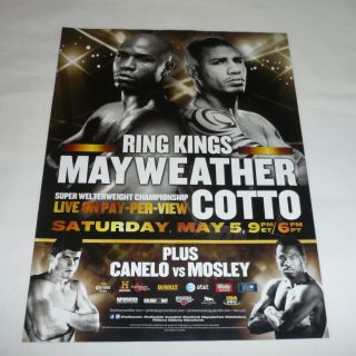 boxing ad page ~ FLOTD MAYWEATHER vs MIGUEL COTTO, Canelo vs Mosley
