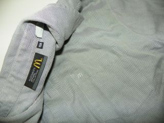 McDonalds Gray Uniform Shirt M Medium Cotton Costume