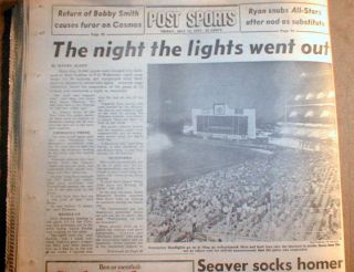 Best 1977 New York City Blackout Newspaper NY Post Special Edition w