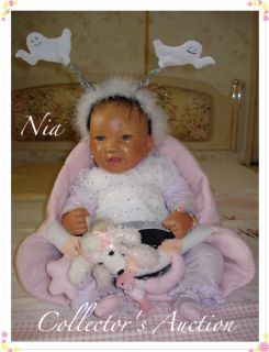 Ethnic AA Biracial Reborn Baby Girl Nia