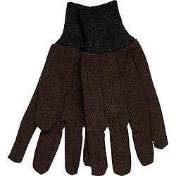DZ MCR 7100 Glove Cotton Jersey Brown Premium 12 PR