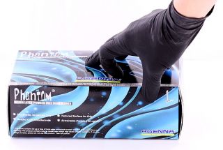 Black Phantom Medical Latex Gloves Price per 1 Box