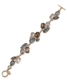 Carolee Bracelet, Gold Tone Stone Cluster Bracelet   Fashion Jewelry