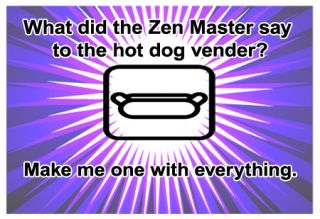 Zen Master Hot Dog Buddhism Yoga Meditation T Shirt