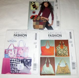 McCalls Purse, Tote, Cell Phone Case, Wallet Craft Sewing Patterns
