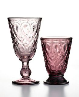 French Home Drinkware, Set of 6 Lyonnais Purple Wine Glasses