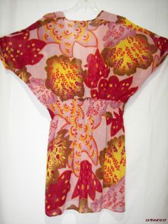 Meghan Fabulous Los Angeles Flower Tunic Dress L