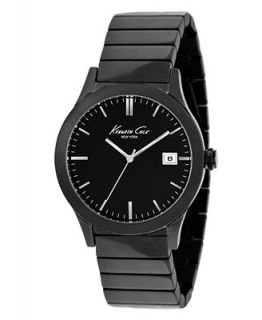 Kenneth Cole New York Watch, Mens Black Ion Plated Stainless Steel