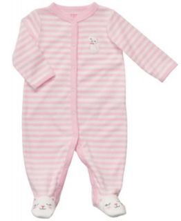 Carters Baby Footie, Baby Girls Fish Terry Sleep and Play Footie